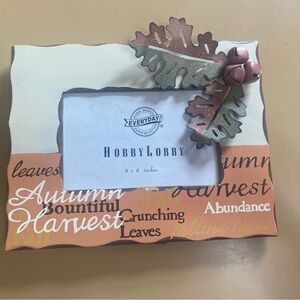 Hobby Lobby Autumn Leaves Picture Frame 4x6